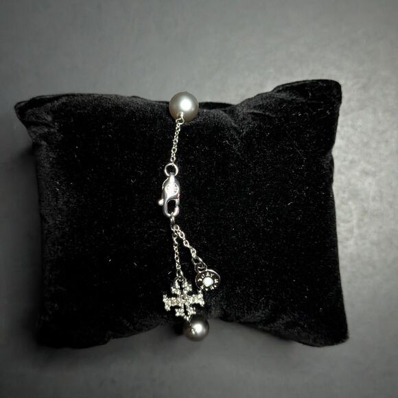 Tory Burch silver pearl 2 piece set - Picture 5 of 8